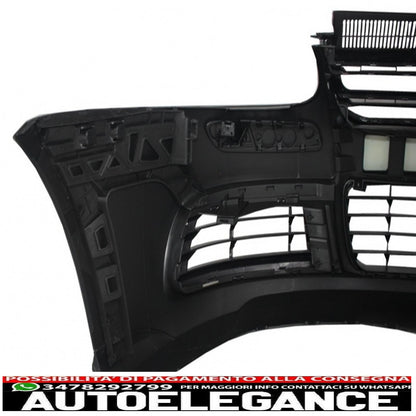 paraurti anteriore con minigonne laterali adatto per vw golf mk v 5 (2003-2007) r32 piano griglia nera lucida