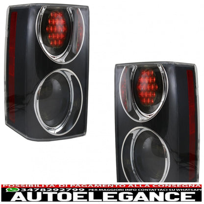 Rear lights suitable for Land Range Rover Vogue III L322 (2002-2009) Halogen Bulb Supercharged Facelift Smoke Edition design