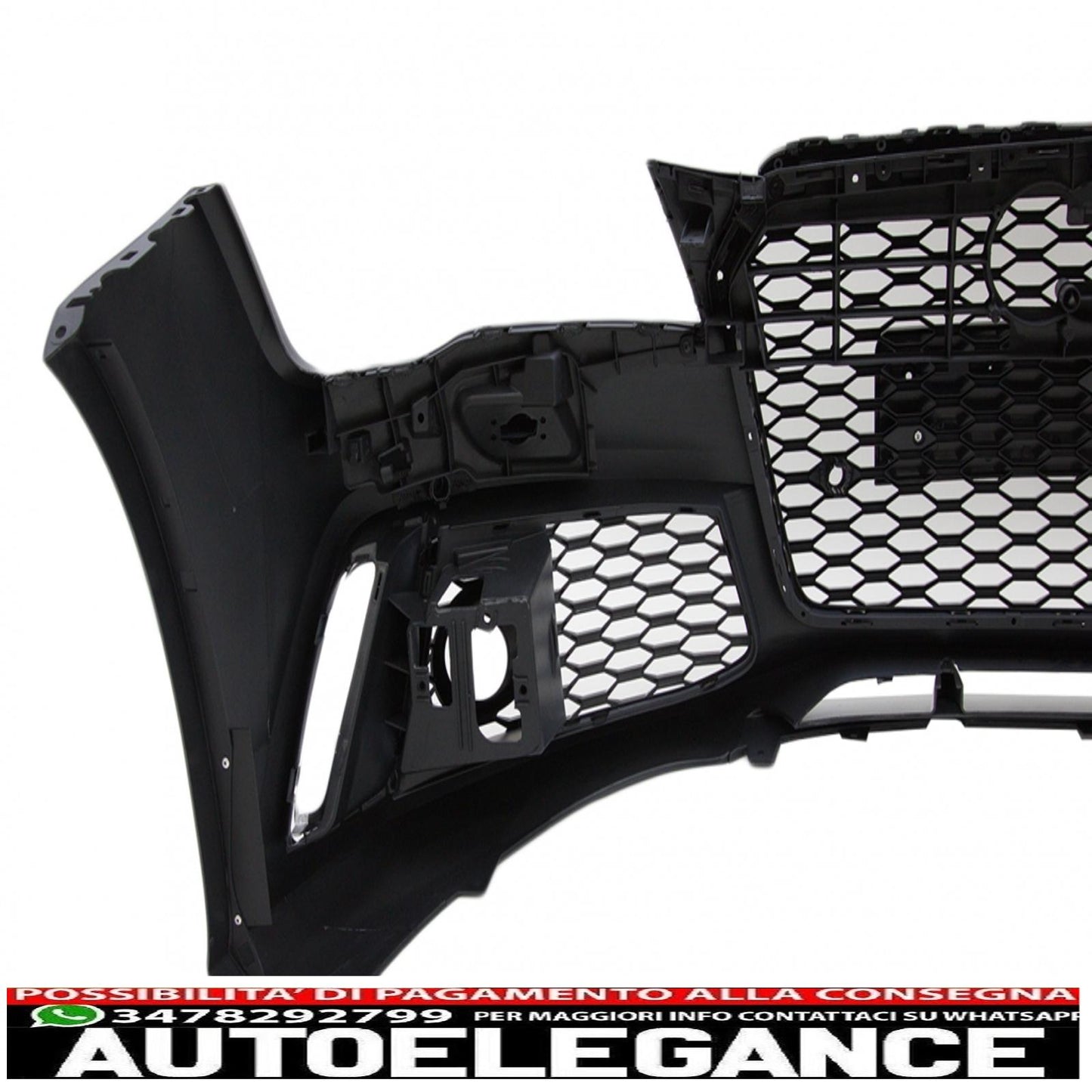 Paraurti anteriore e diffusore posteriore con terminali di scarico e luci posteriori a LED adatti per audi a7 4g pre-facelift (2010-2014) design RS7