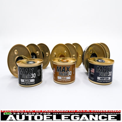 paradise air fresh deodorante biologico senza tappo lattina max fresh 30 12 lattine assortite