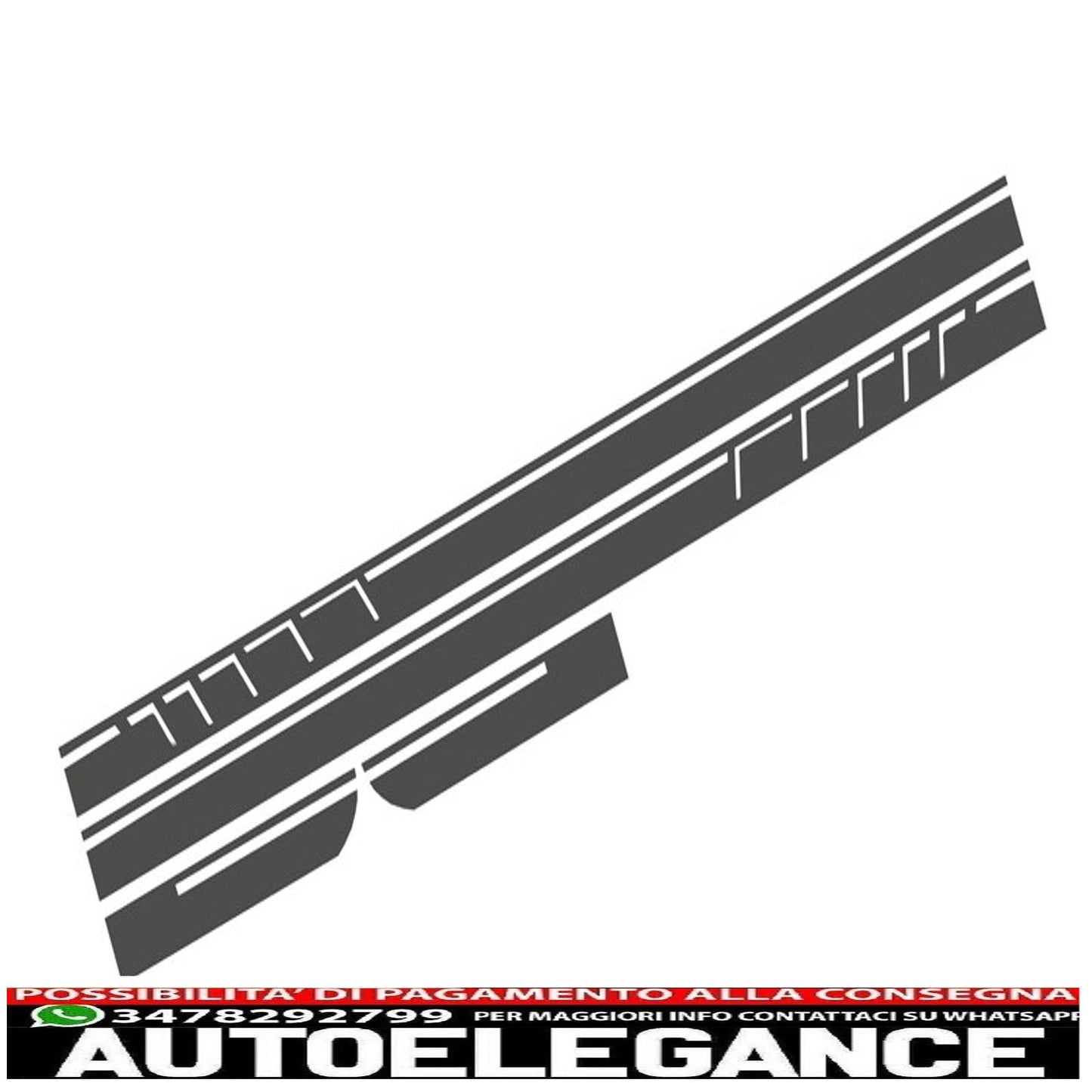 decalcomanie laterali adesivo in vinile grigio scuro adatto per mercedes cla w117 c117 x117 (2013-2016) a class w176 (2012-up) 45 design edition 1