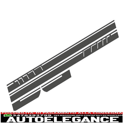 decalcomanie laterali adesivo in vinile grigio scuro adatto per mercedes cla w117 c117 x117 (2013-2016) a class w176 (2012-up) 45 design edition 1