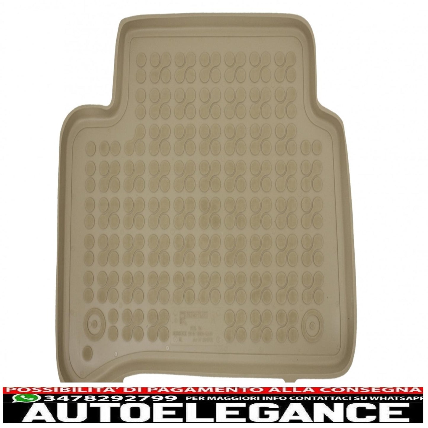 Beige rubber mat suitable for mercedes e class w211 2002-2009