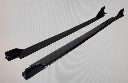 SEAT LEON 5F SPOILER FR SIDE SPOILERS UNDER SKIRT ABS BLACK SPLITTER MUSTACHE
