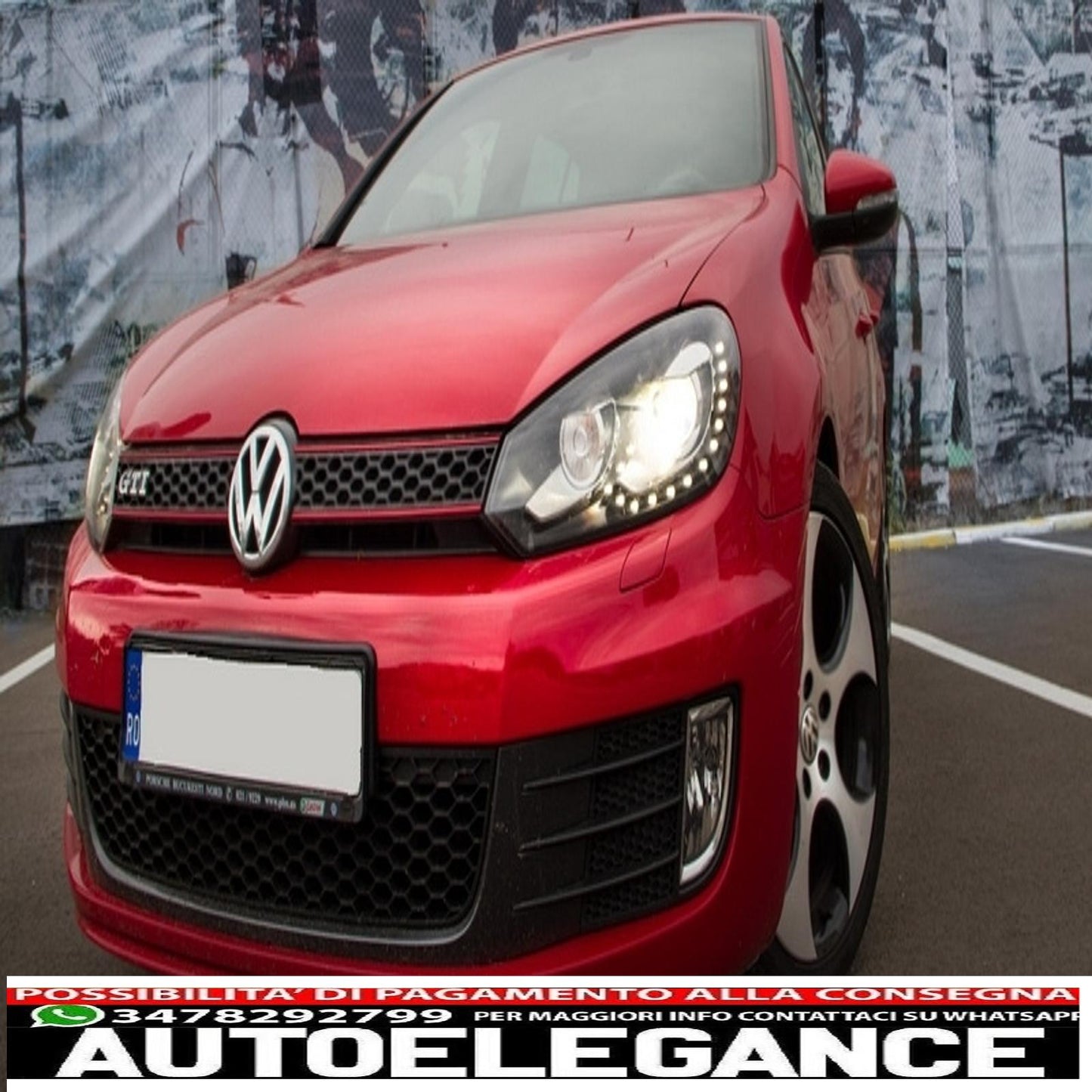 central grill front grill suitable for vw golf 6 vi (2008-2012) gti design