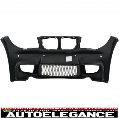 paraurti anteriore con minigonne laterali adatto per bmw serie 1 e87 (2004-2011) design da 1 m con presa d'aria