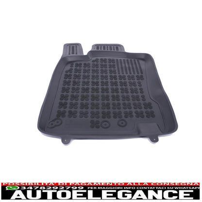 Black rubber mat suitable for Renault Kadjar 2015+