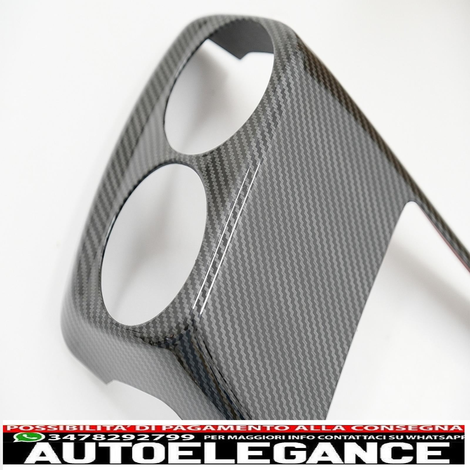 Copertura del rivestimento della presa d'aria della scatola del bracciolo posteriore adatto per mercedes classe A w177 v177 (2018-up) in fibra di carbonio AUTOELEGANCERICAMBI