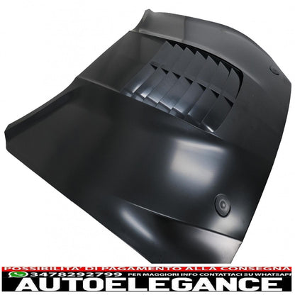 cofano cofano con prese d'aria adatto per ford mustang mk6 vi sesta generazione (2015-2017) design gt 500 AUTOELEGANCERICAMBI