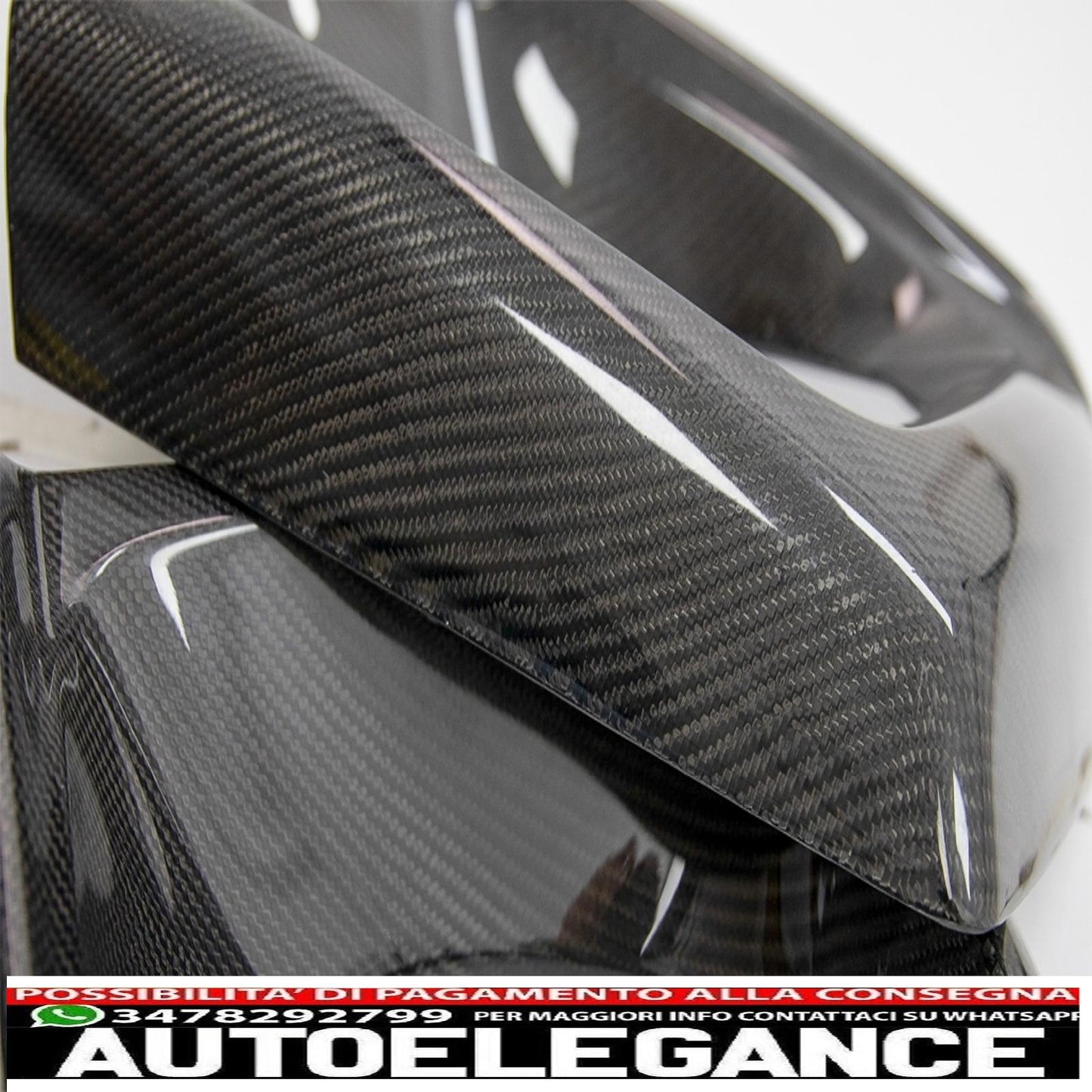 Copri fari in fibra di carbonio adatti per mercedes classe g w463 (1989-2018) design g65 AUTOELEGANCERICAMBI