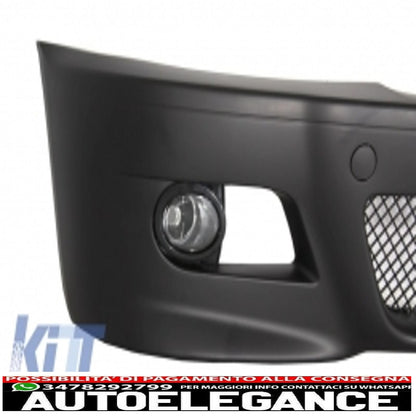 front bumper suitable for bmw 3 series e46 coupe/cabrio/sedat/station wagon (1998-2004) m3 design with front bumper splitter csl design carbon