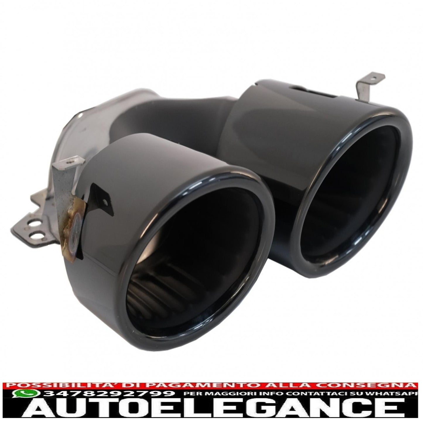 Exhaust pipes suitable for mercedes a-class w177 cla ii x118 c118 gla suv h247 glb suv x247 35 amg / 45 amg (2018-) 45s design black 