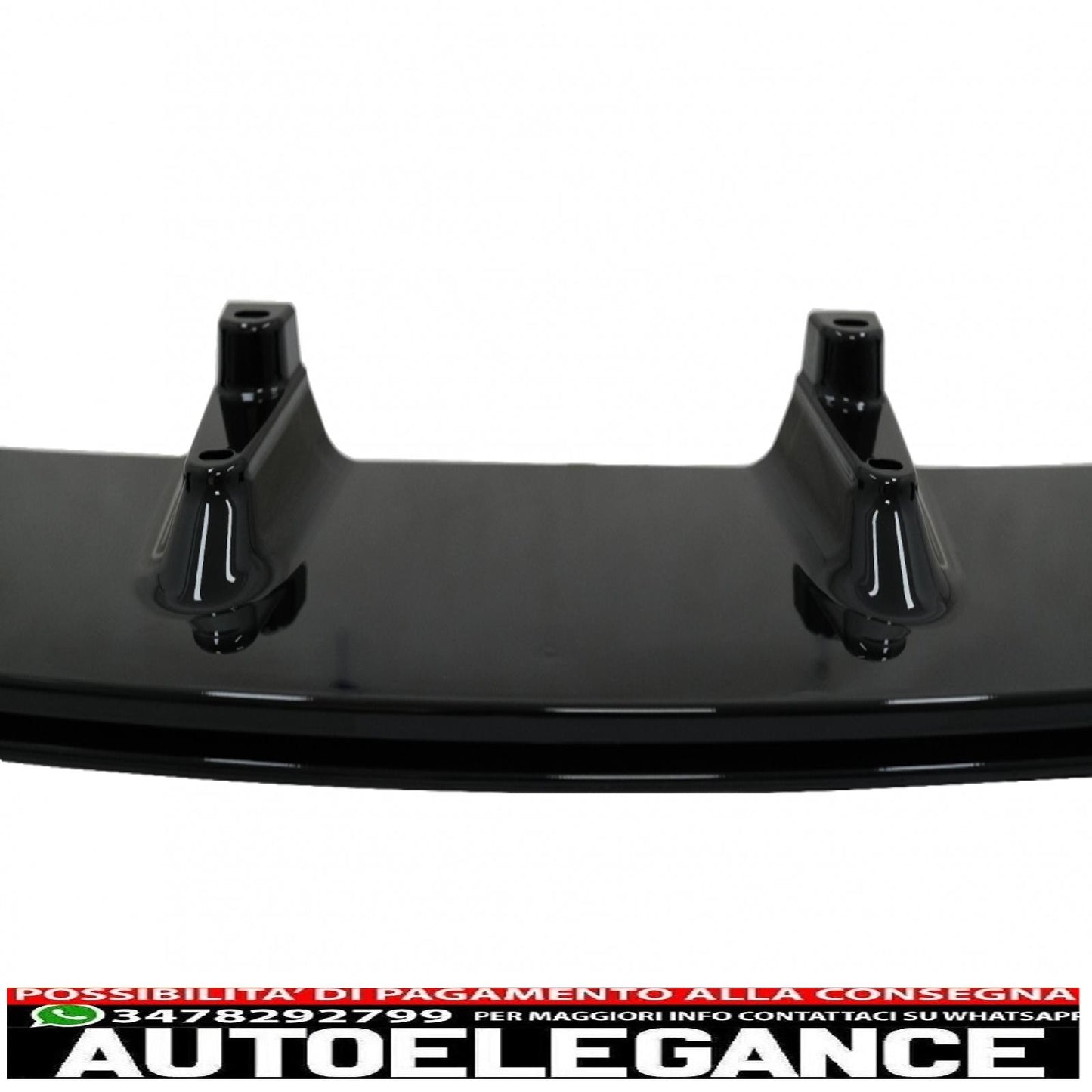 Front bumper spoiler lip suitable for bmw 2 series f22 f23 (2013-) coupe cabrio m-performance design piano black
