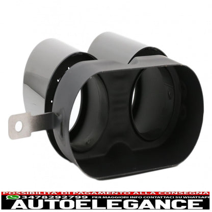 exhaust muffler tips suitable for bmw 3 series g20 g28 m-sport (2019-up) titanium black 