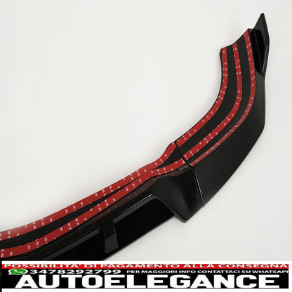Front bumper lip suitable for mercedes c class w204 s204 c204 facelift (2011-2015) piano black