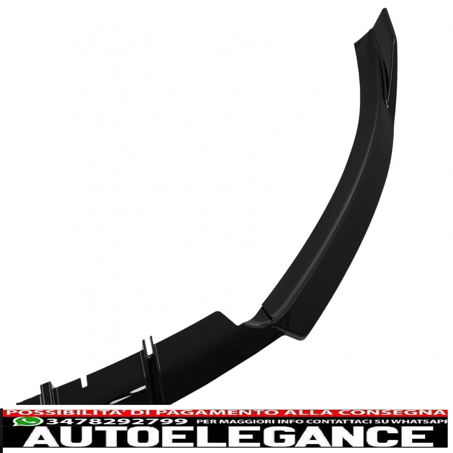 Additional spoiler for front bumper suitable for audi a4 b8 (2007-2012) sedan avant piano black