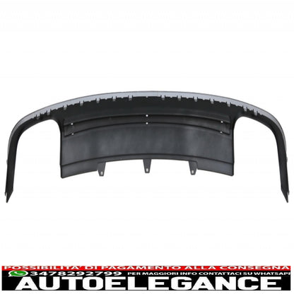 Diffusore mantovana paraurti posteriore adatto per audi a5 8t 4d sportback s-line non restyling (2007-2011) con terminali di scarico
