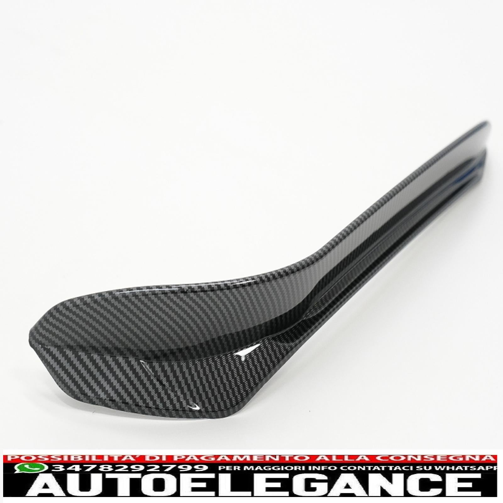 Alette laterali paraurti anteriore adatte per vw golf 7.5 gti 5g hatchback (2017-2020) carbon look AUTOELEGANCERICAMBI