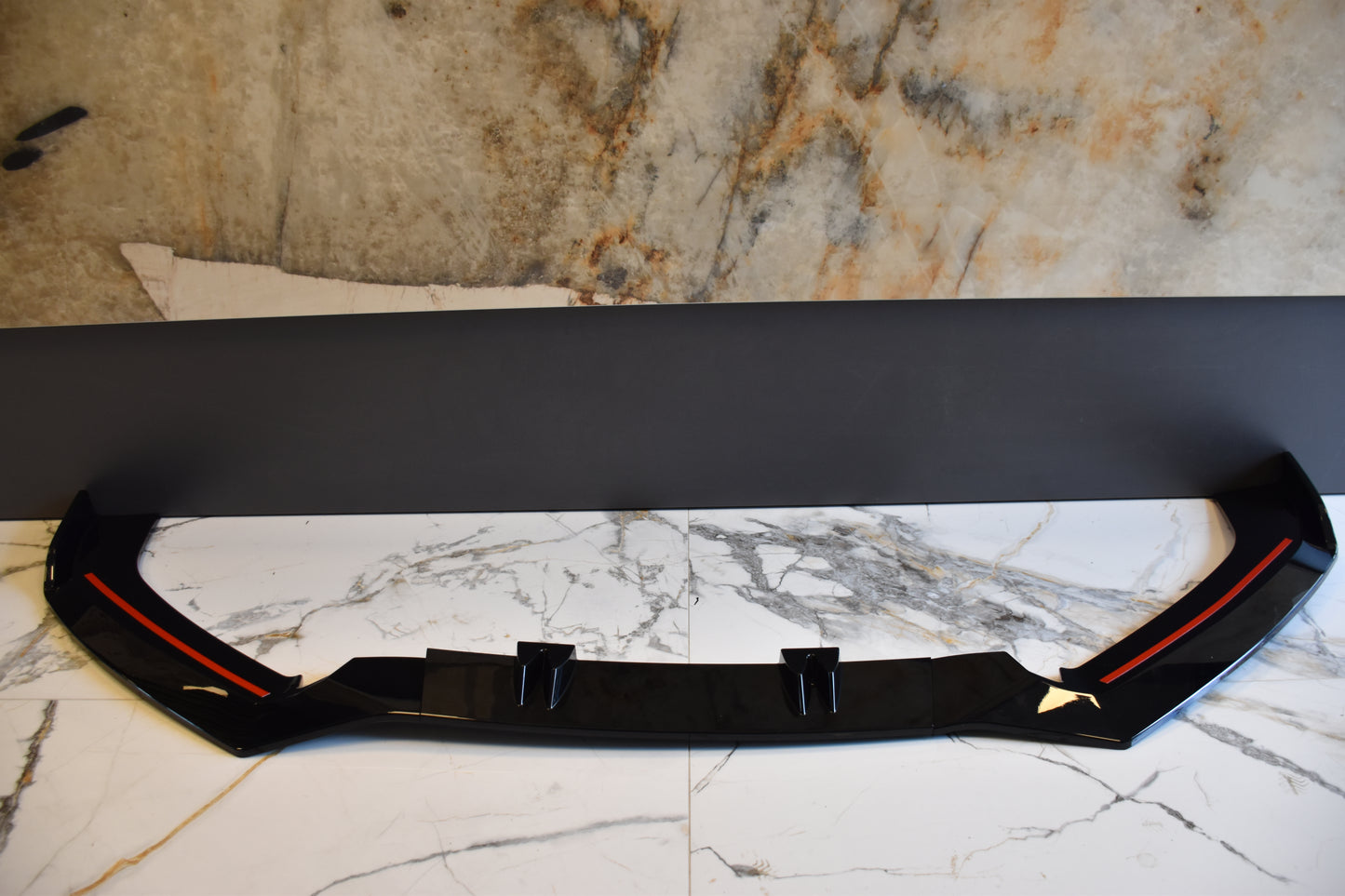 SPLITTER ADATTO PER AUDI A6 4G C7 2015-2018 RS6 (AFTER) LOOK NERO LUCIDO