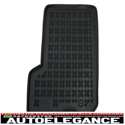Black rubber mat suitable for dacia sandero ii (2013-2018)