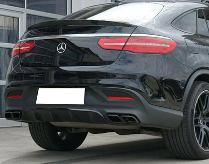 REAR BONNET SPOILER MERCEDES GLE COUPE 2015-2019 ABS GLOSSY BLACK 0047