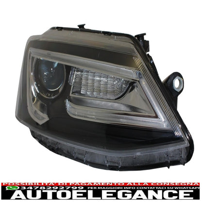 led drl headlights suitable for vw jetta mk6 vi (2011-2017) bi-xenon design dynamic and fluid signals demon look 