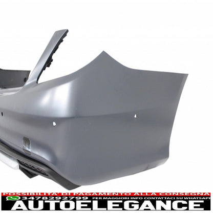 body kit suitable for mercedes s class w222 with exhaust tips and side skirts long version (2013-06.2017) design s65