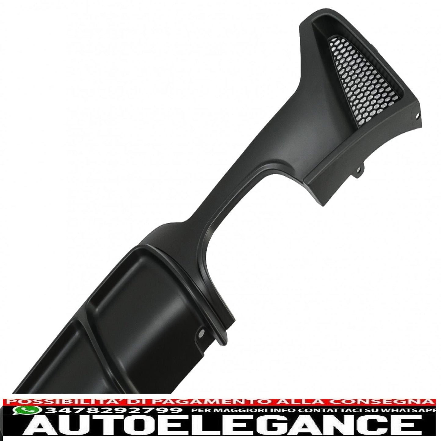diffusore paraurti posteriore adatto per bmw serie 4 f32 f33 f36 (2013-2019) coupe cabrio m design doppia doppia uscita