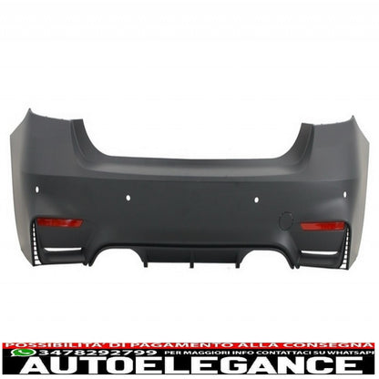 complete body kit suitable for bmw f30 (2011-2019) evo ii m3 cs design with front fenders and bonnet and carbon muffler tips