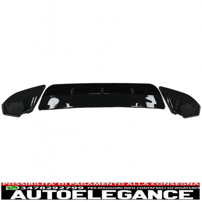 Front Bumper Spoiler Lip Fit For BMW X4 G02 (2018-up) Piano Black 