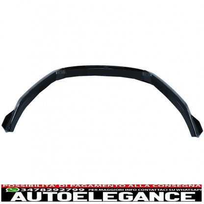 Additional spoiler for front bumper suitable for audi a3 8v restyling s-line (2017-up) piano black 