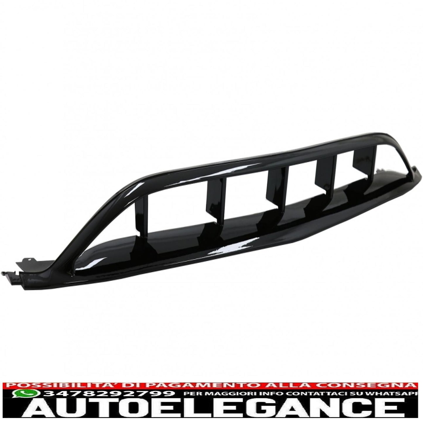 Splitter paraurti anteriore alette aerodinamiche con griglia centrale adatto per mercedes classe a w176 facelift amg line (09.2015-2018) piano black