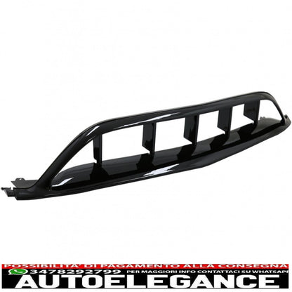 Splitter paraurti anteriore alette aerodinamiche con griglia centrale adatto per mercedes classe a w176 facelift amg line (09.2015-2018) piano black