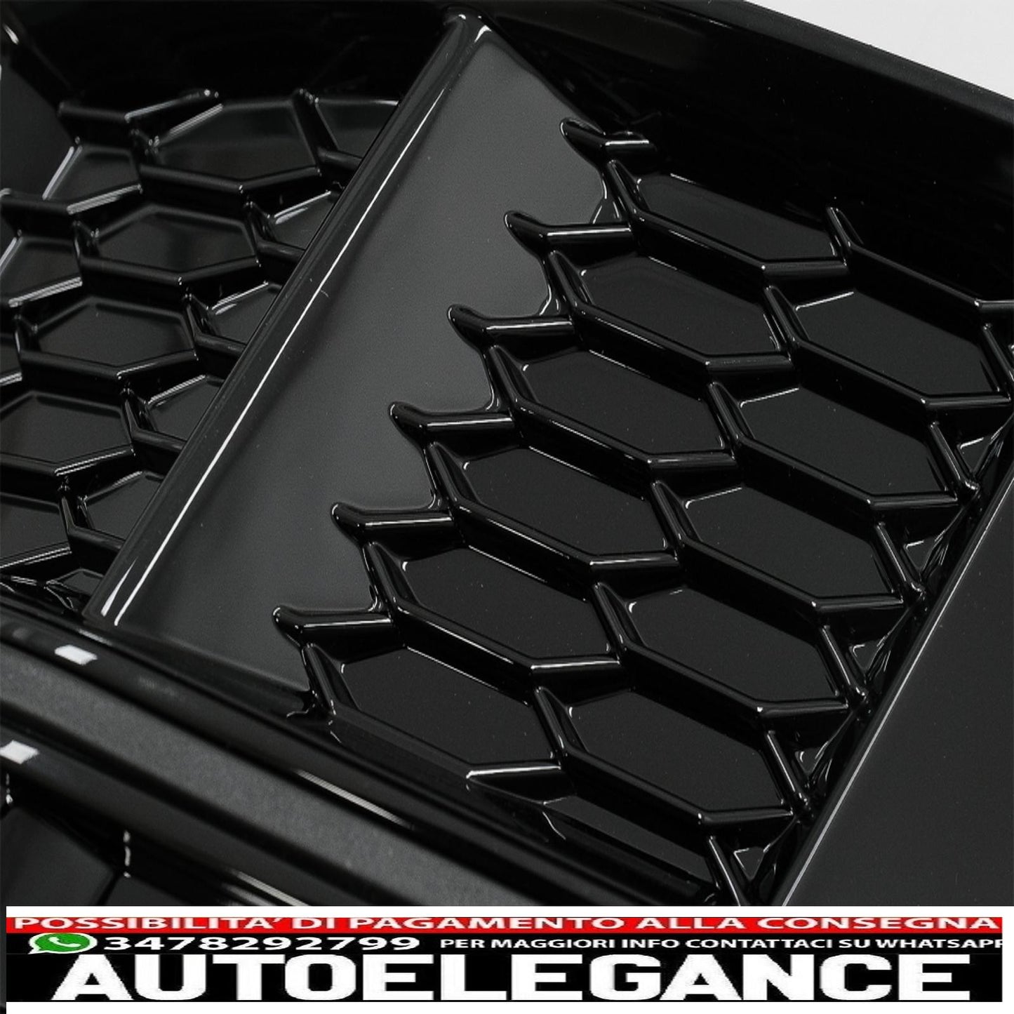 lower grill bumper covers ACC side grills suitable for audi a4 b9 s-line sedan avant (2016-2018) rs4 design black edition