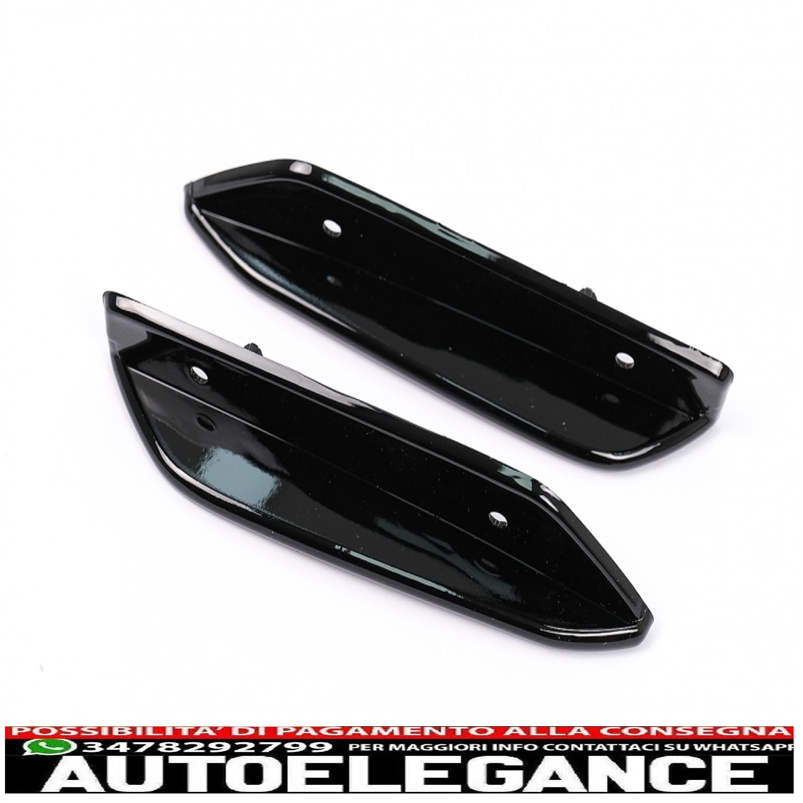 Alette del paraurti anteriore alette laterali adatte per mercedes classe a w177 v177 (04.2018-up) a35 design black edition AUTOELEGANCERICAMBI