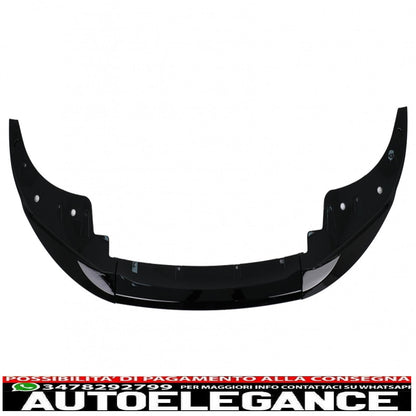 Front Bumper Spoiler Lip Fit For BMW 4 Series G22 Coupe G23 Cabrio G26 Gran Coupe (2020-up) M Sport Piano Black