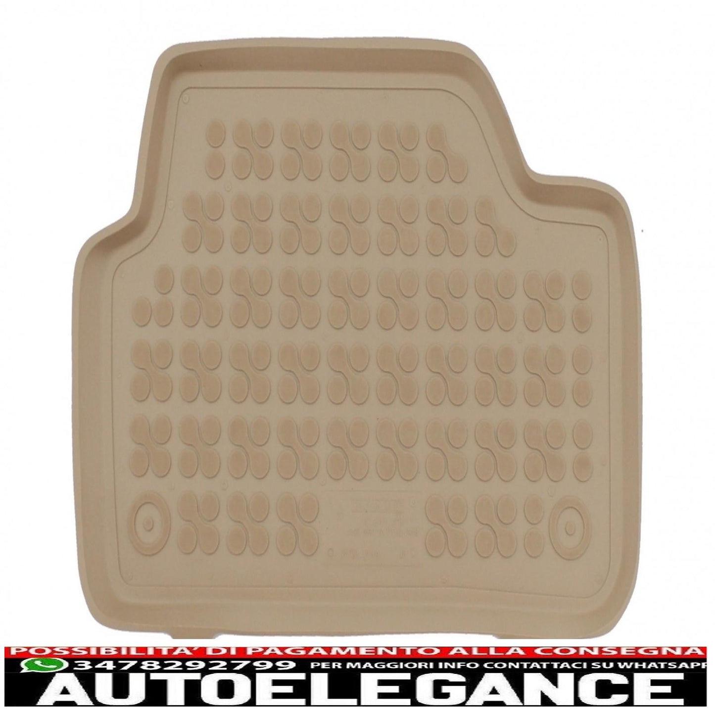 tappetino in gomma beige adatto a bmw serie 1 e87 (2004-2011) f20 (2011-08.2014) f20 lci (2015-06.2019)