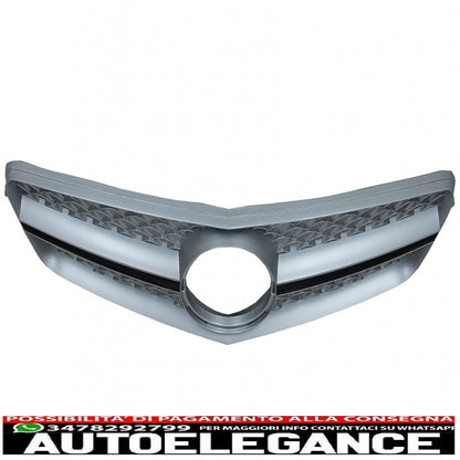 griglia anteriore adatta per mercedes classe c w204 s204 limousine station wagon (2007-2014) sport grigio scuro spazzolato sl look