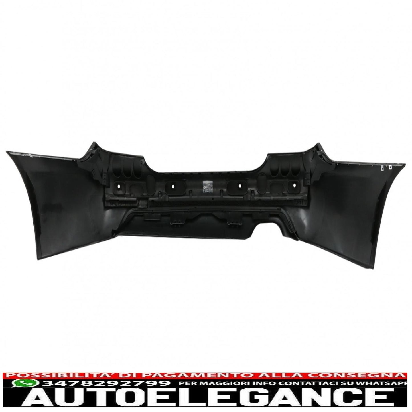Rear bumper with double sports silencer suitable for bmw 5 series e60 (2003-2007) m-technik design 