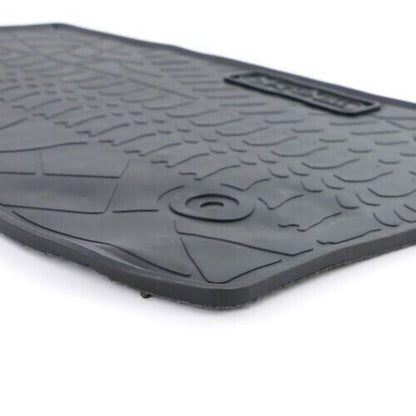 Premium Rubber Floor Mats Set 4pcs Black for Jeep Wrangler JK 07-19