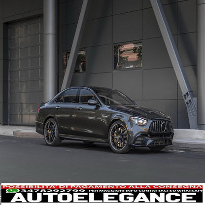 griglia centrale adatta per mercedes classe e facelift w213 s213 c238 a238 sport line (2020-up) gt-r design panamericana cromata