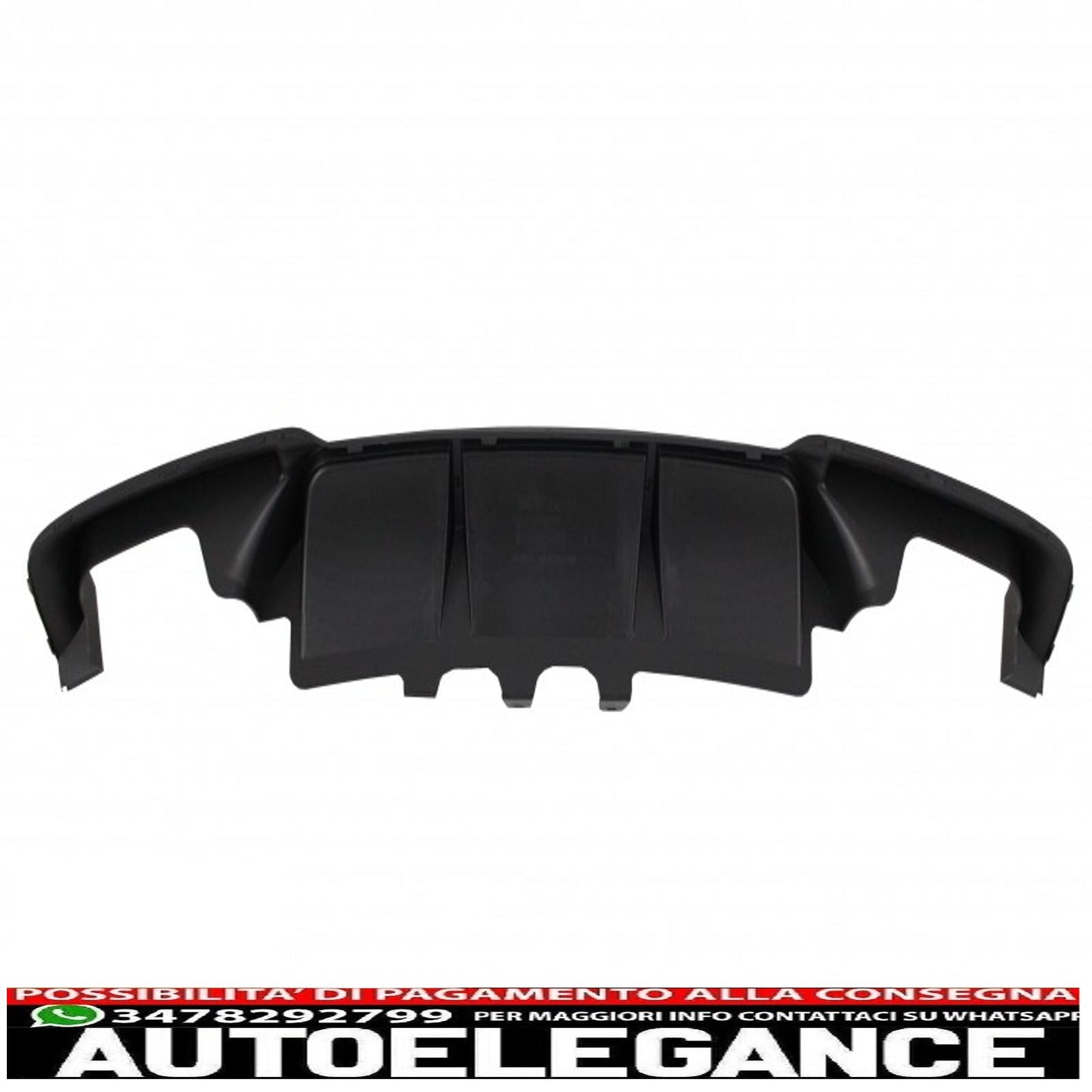 diffusore d'aria a doppia uscita adatto per bmw f10 serie 5 (2011-2017) design m-performance con terminali di scarico m-power cromati