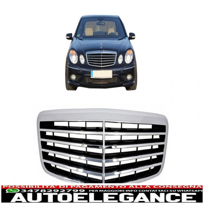 griglia anteriore adatta per mercedes classe e w211 (2006-2009) design restyling