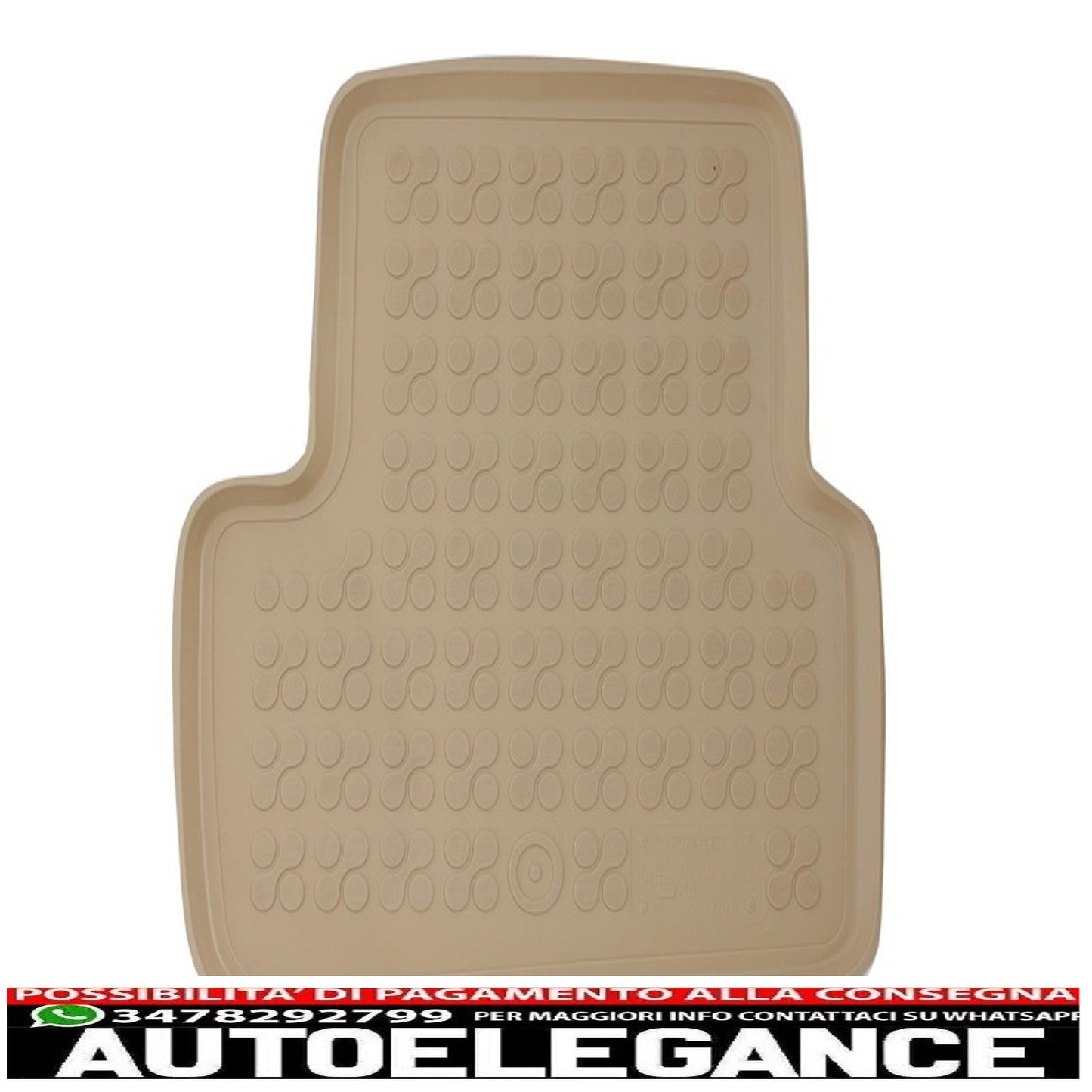 Beige rubber mat suitable for Mercedes A-Class W176 (2012-2018) Gla X156 (2013-)