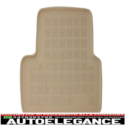 Beige rubber mat suitable for Mercedes A-Class W176 (2012-2018) Gla X156 (2013-)