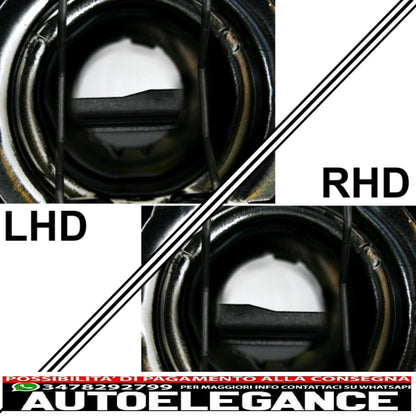 led angel eye headlights suitable for vw bora (09.1998-07.2005) 2 black halo rims 