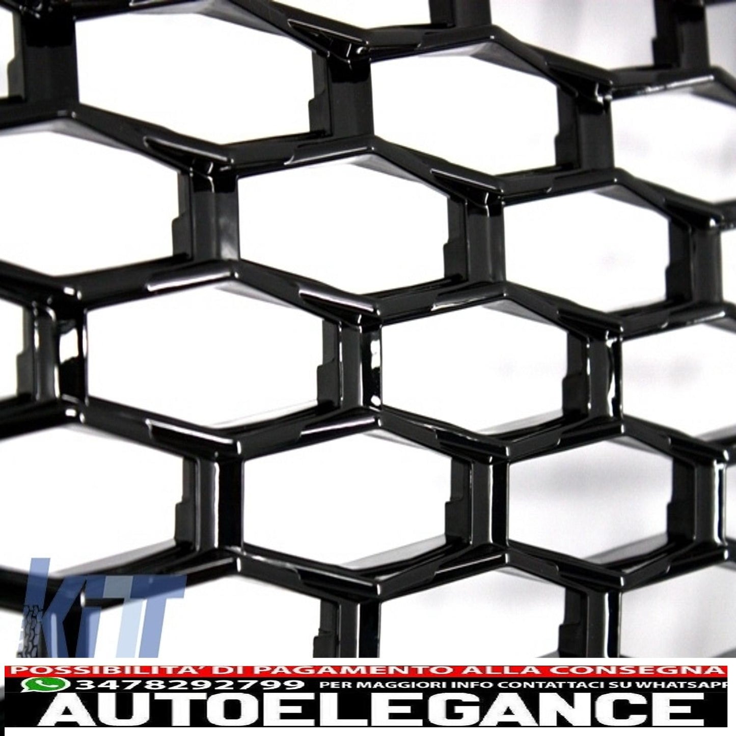 centre grille and side vents assembly suitable for land rover vogue iii l322 (2002-2005) all black autobiography supercharged edition