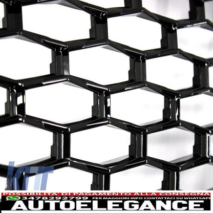 centre grille and side vents assembly suitable for land rover vogue iii l322 (2002-2005) all black autobiography supercharged edition