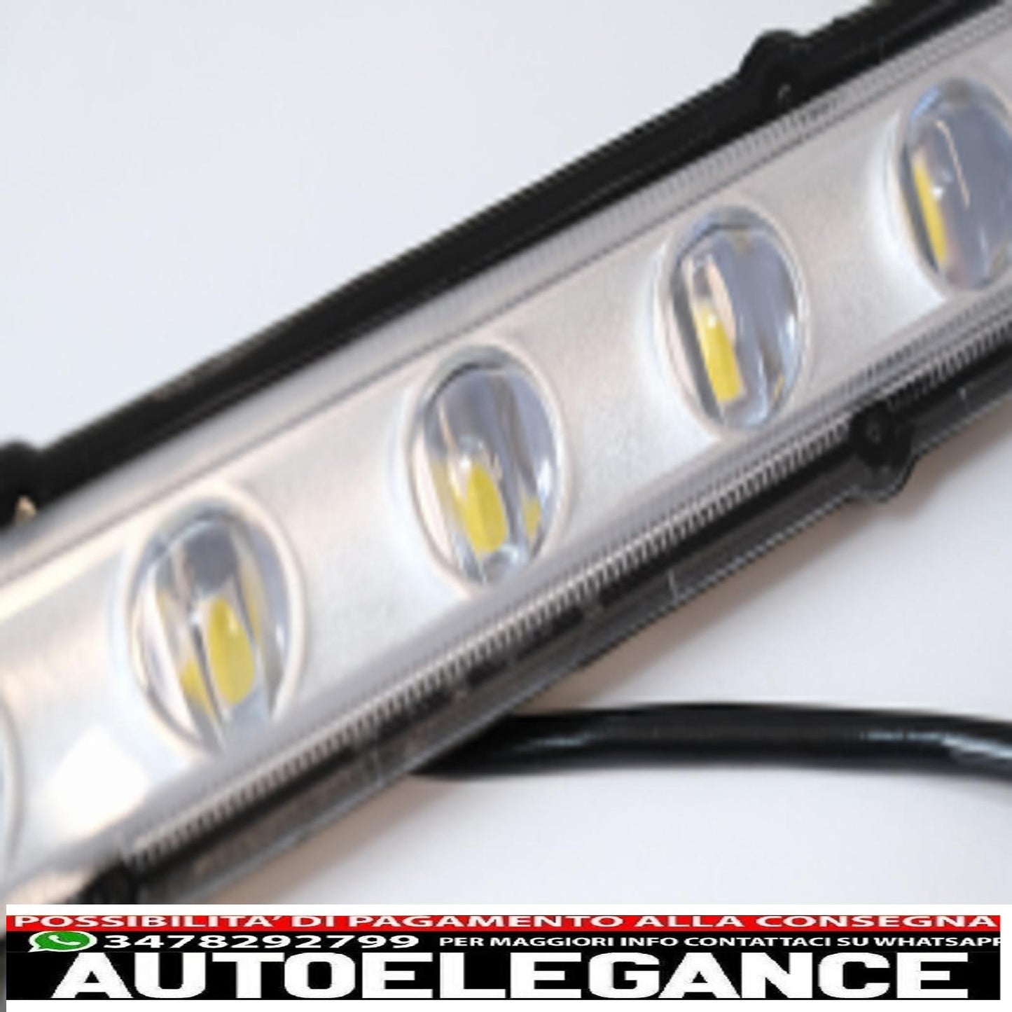 coperture fari con luci diurne a led drl adatte per mercedes classe g w463 (1989-up) con fari cromati e luci di svolta design g65 AUTOELEGANCERICAMBI