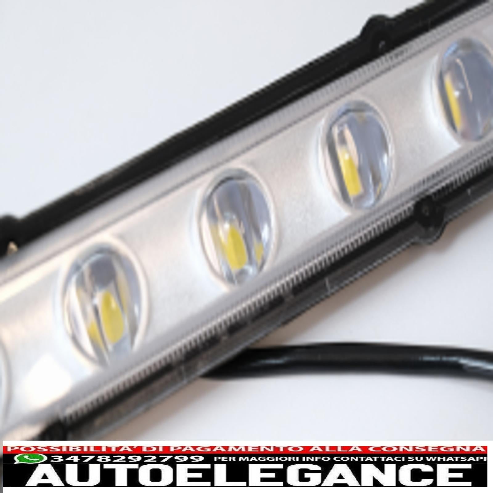 coperture fari con luci diurne a led drl adatte per mercedes classe g w463 (1989-up) con fari cromati e luci di svolta design g65 AUTOELEGANCERICAMBI